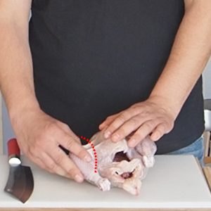 Anleitung Huhn zerlegen Schritt 1